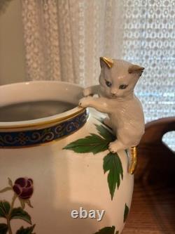 THE VASE OF THE IMPERIAL CATS BY TOSHIIHARU KITAGAWA WithPAPERWORK FRANKLIN MINT