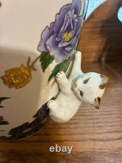 THE VASE OF THE IMPERIAL CATS BY TOSHIIHARU KITAGAWA WithPAPERWORK FRANKLIN MINT