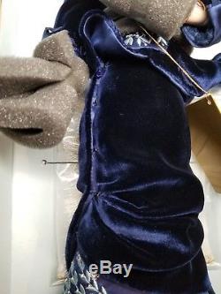TITANIC ROSE Franklin Mint New Blue Velvet Flying Dress with Box 18
