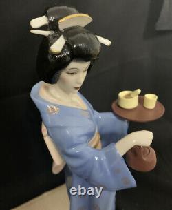 Tamiko, Princess of the Lotus Blossoms by Manabu Saito Fine Porcelain Figurine