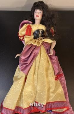 The 1988 Franklin Mint Heirloom Porcelain Collection Snow White Fairy Tale Doll