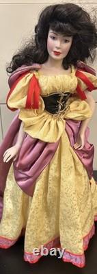 The 1988 Franklin Mint Heirloom Porcelain Collection Snow White Fairy Tale Doll