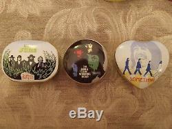 The Beatles Franklin Mint Porcelain Music Box Collection 1992 with wood stand