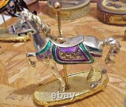 The Franklin Mint 10 World of Carousel Horse SCULPTURE COLLECTION