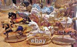 The Franklin Mint 10 World of Carousel Horse SCULPTURE COLLECTION