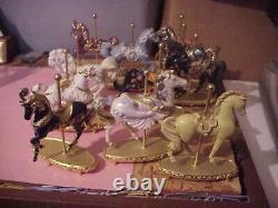 The Franklin Mint 11 World of Carousel Horse SCULPTURE COLLECTION