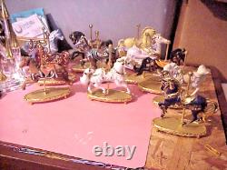 The Franklin Mint 11 World of Carousel Horse SCULPTURE COLLECTION