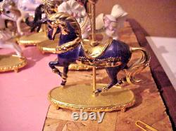 The Franklin Mint 11 World of Carousel Horse SCULPTURE COLLECTION