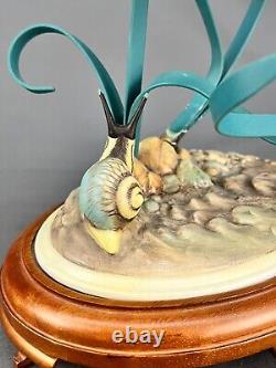 The Franklin Mint 1987 12 THE GOLDEN CARP KOI Sculpture William Kazmar on Stand