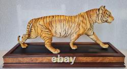 The Franklin Mint 1988 Porcelain Bengal Tiger ON THE PROWL by George McMonigle