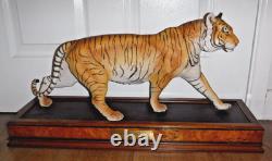 The Franklin Mint 1988 Porcelain Bengal Tiger ON THE PROWL by George McMonigle