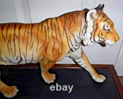 The Franklin Mint 1988 Porcelain Bengal Tiger ON THE PROWL by George McMonigle