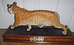 The Franklin Mint 1988 Porcelain Bengal Tiger ON THE PROWL by George McMonigle