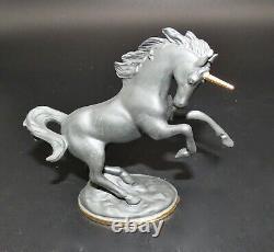 The Franklin Mint 1991 David Cornell Black Basalt Treasury of Unicorn Figurine