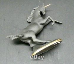 The Franklin Mint 1991 David Cornell Black Basalt Treasury of Unicorn Figurine