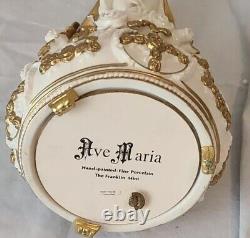 The Franklin Mint Ave Maria Hand Painted Fine Porcelain Music Box