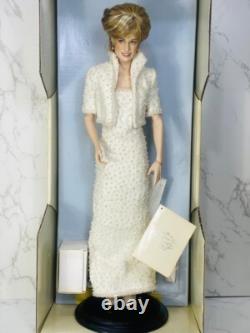 The Franklin Mint Diana Princess Of Wales Porcelain Portrait Doll Original Box