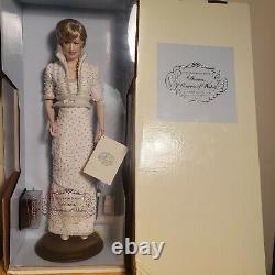 The Franklin Mint Diana Princess of Wales Porcelain Portrait Doll with Tiara