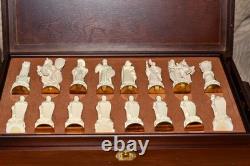 The Franklin Mint Great Crusaders Porcelain Chess Set