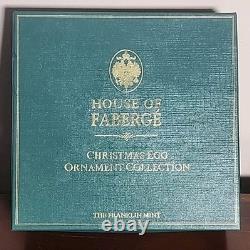 The Franklin Mint House Of Faberge Christmas Egg Ornaments Collection NIB with COA