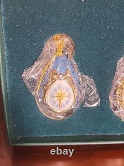 The Franklin Mint House Of Faberge Christmas Egg Ornaments Collection NIB with COA