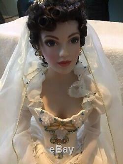 The Franklin Mint Katya Faberge Summer Russian Bride Porcelain Collector Doll
