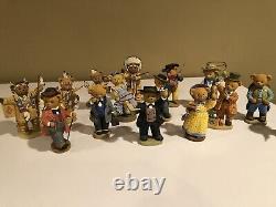 The Franklin Mint Little Teddies On The Prairie, 15 Bears In The Collection