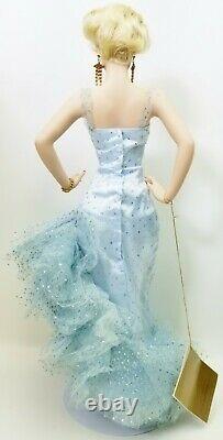 The Franklin Mint Marilyn Monroe Blue Gown Vicky Parker Porcelain Collector Doll