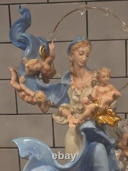 The Franklin Mint Mary Queen Of Heaven LE 17 Porcelain Figurine No Box