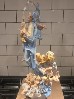The Franklin Mint Mary Queen Of Heaven LE 17 Porcelain Figurine No Box
