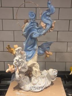 The Franklin Mint Mary Queen Of Heaven LE 17 Porcelain Figurine No Box