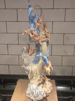 The Franklin Mint Mary Queen Of Heaven LE 17 Porcelain Figurine No Box