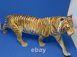 The Franklin Mint On the Prowl Statue Collectable Ceramic Orange Tiger Big Cat