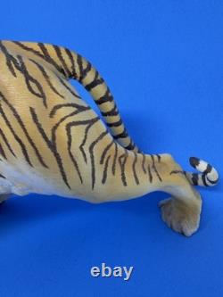 The Franklin Mint On the Prowl Statue Collectable Ceramic Orange Tiger Big Cat