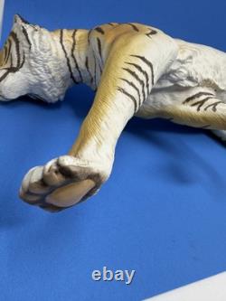 The Franklin Mint On the Prowl Statue Collectable Ceramic Orange Tiger Big Cat