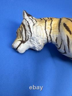 The Franklin Mint On the Prowl Statue Collectable Ceramic Orange Tiger Big Cat