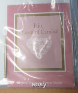The Franklin Mint Rio Queen Of Carnival By Maryse Nicole Porcelain Doll In Box
