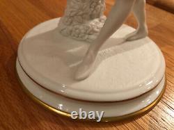 The Franklin Mint Romeo and Juliet Fine Bisque Porcelain Candlestick Pair © 1986