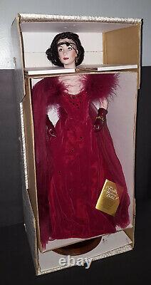 The Franklin Mint SCARLETT O'HARA PORCELAIN DOLL Red Shame Dress NIB