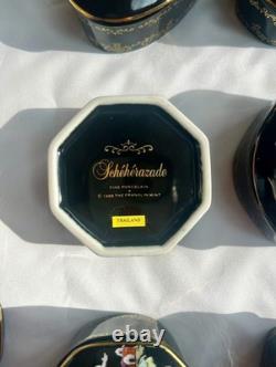 The Franklin Mint Set of 12 Porcelain Music Boxes Russian Ballet 1988