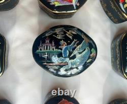 The Franklin Mint Set of 12 Porcelain Music Boxes Russian Ballet 1988