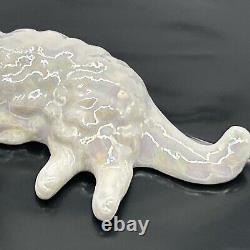 The Franklin Mint TFM Curio Cabinet Cat Lustre Glaze Figurine Rare