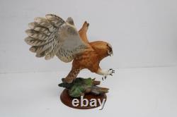 The Franklin Mint THE SCREECH OWL Hand Painted Fine Porcelain Figurine