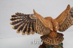 The Franklin Mint THE SCREECH OWL Hand Painted Fine Porcelain Figurine