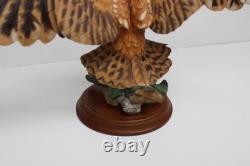The Franklin Mint THE SCREECH OWL Hand Painted Fine Porcelain Figurine