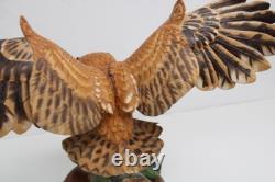 The Franklin Mint THE SCREECH OWL Hand Painted Fine Porcelain Figurine
