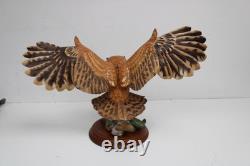 The Franklin Mint THE SCREECH OWL Hand Painted Fine Porcelain Figurine