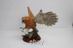 The Franklin Mint THE SCREECH OWL Hand Painted Fine Porcelain Figurine