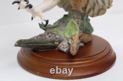 The Franklin Mint THE SCREECH OWL Hand Painted Fine Porcelain Figurine