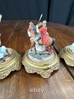 The Franklin Mint The Bible Hand-Painted Domed Figurine Lot Of 5